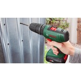 Bosch Heimwerken & Garten Akku-Schlagbohrschrauber EasyImpact 18V-40 grün/schwarz, Li-Ionen Akku 2,0Ah, Koffer, POWER FOR ALL ALLIANCE
