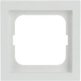 Busch-Jaeger Rahmen einfach zum Abdecken von Schaltern, Tastern und Steckdosen, matt, Kunststoff weiß (matt), Retail