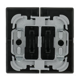 Busch-Jaeger Wippe für Jalousieschalter und Taster zweiteilig matt schwarz, Retail