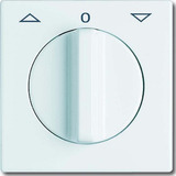 Busch-Jaeger Zentralscheibe Jalousie Drehgriff 2142 DR-34, Abdeckung weiß, Retail