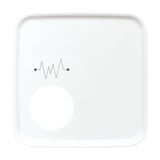 Busch-Jaeger Zentralscheibe für Rufeinheit als Steckkontakte 2548-020 F-214, Abdeckung weiß, Retail