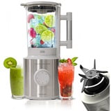 Cecotec Standmixer Grand Katana 2700MAX Total Destroy edelstahl/weiß, 2.700 Watt, 1,8 Liter