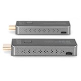 Digitus Click & Present Mini - Wireless DS-55319, HDMI Verlängerung schwarz/silber, Sendeeinheit + Empfängereinheit