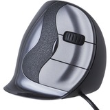 Evoluent VerticalMouse D, Maus schwarz/silber, Medium, RH