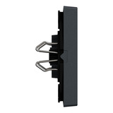 Merten Doppelwippe für Serien- und Doppeltaster-Einsatz, 2-fach, Material Thermoplast edelmatt anthrazit, Retail