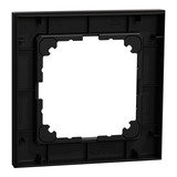 Merten Rahmen einfach matt lackiert aus Thermoplast für Unterputzmontage, Schutzart IP20 schwarz (matt), Retail