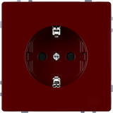 Merten Schutzkontakt-Steckdose mit Steckklemmen MEG2300-6006 rot, Retail