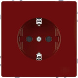 Merten Schutzkontakt-Steckdose mit Steckklemmen MEG2300-6006 rot, Retail