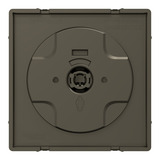 Merten Zentralplatte mit Rollladen-Tast-Rastschalter-Einsatz aus Metall bronze, Retail