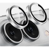 Nevox NEVOGLASS 3D Kameraschutz, Schutzfolie transparent/silber, iPhone Duo