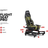 Next Level Racing Flight Seat Pro NLR-S039, Sim Rig schwarz/olivgrün, Boeing Military Edition