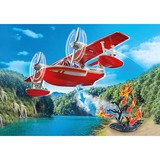 PLAYMOBIL 71463 City Action Feuerwehrflugzeug mit Löschfunktion, Konstruktionsspielzeug 