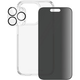 PanzerGlass Privacy 3-in-1 Set, Sets transparent/schwarz, iPhone 15 Pro