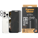 PanzerGlass Privacy 3-in-1 Set, Sets transparent/schwarz, iPhone 15 Pro
