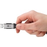 goobay Ethernet-Adapterkabel USB-A 3.2 Gen1 > RJ-45, Slim schwarz/grau, 1 Meter