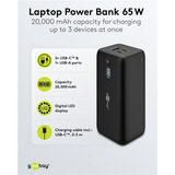goobay Laptop-Powerbank 20.000 mAh mit Power Delivery schwarz