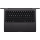 Apple MacBook Pro (14") 2024 CTO, Notebook schwarz, 16 GB, 512 GB (512 GB SSD), M4, MacOS, Deutsch, Nanotexturglas