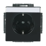 Busch-Jaeger Schutzkontaktsteckdose Einsatz 20 EUCNB-885 schwarz (matt), Retail