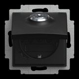 Busch-Jaeger Steckdosen Einsatz 20 EUKBSL-915 schwarz, Retail