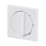 Busch-Jaeger Zentralscheibe Drehschalter für 3 Stufen Drehschalter, Abdeckung weiß (glänzend), Retail