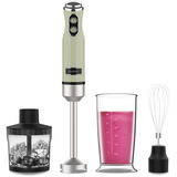 Cecotec Stabmixer Power RetroGreen 1200MAX Cream&Crush grün, 1.200 Watt, mit Zerkleinerer und Schneebesen