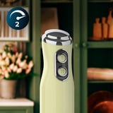 Cecotec Stabmixer Power RetroGreen 1200MAX Cream&Crush grün, 1.200 Watt, mit Zerkleinerer und Schneebesen