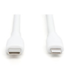 Digitus USB 2.0 Silikon-Kabel USB-C > Lightning, MFI zertifiziert weiß, 1 Meter, PD 2.0, Laden mit bis zu 60 Watt