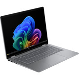 HP OmniBook X Flip 14-fk0076ng, Notebook silber, AMD Ryzen AI 7 350, AMD Radeon 860M, 16 GB LPDDR5X, 1 TB (1 TB SSD), Windows 11 Home