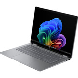 HP OmniBook X Flip 14-fk0076ng, Notebook silber, AMD Ryzen AI 7 350, AMD Radeon 860M, 16 GB LPDDR5X, 1 TB (1 TB SSD), Windows 11 Home