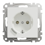 Merten Connected Schutzkontaktsteckdose mit Ein-/Ausschalter, 16 Ampere, Unterputz, glänzend weiß (glänzend), Retail