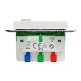 Merten Connected Schutzkontaktsteckdose mit Ein-/Ausschalter, 16 Ampere, Unterputz, glänzend weiß (glänzend), Retail