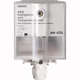 Merten KNX Helligkeits- und Temperatursensor mit Busankopplung Typ 663991 hellgrau, Retail