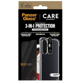 PanzerGlass Flagship 3-in-1 Privacy Set transparent/weiß, Samsung Galaxy A56 5G, QI-kompatibel, EasyAligner
