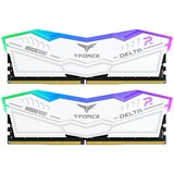 Team Group DIMM 32 GB DDR5-6600 (2x 16 GB) Dual-Kit, Arbeitsspeicher weiß, FF4D532G6600HC34DC01, Delta RGB, INTEL XMP