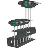 Wera 467/7 Sechsrund HF Set 2 Quergriff-Schraubendreher + Rack, 7-teilig schwarz/grün, mit Haltefunktion