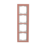 0 Abdeckrahmen 4-fach rosa, Retail