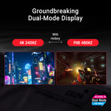 ASUS ROG Swift OLED PG27UCWM, Gaming-Monitor 67.3 cm (26.5 Zoll), schwarz, UltraHD/4K, Dual Mode, USB-C, DP, HDMI, 240Hz Panel