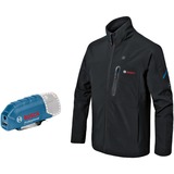 Bosch Professional Heat+Jacket GHJ 12+18V Solo Größe S, Arbeitskleidung schwarz, ohne Akku und Ladegerät