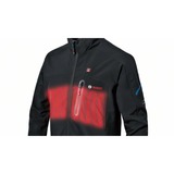 Bosch Professional Heat+Jacket GHJ 12+18V Solo Größe S, Arbeitskleidung schwarz, ohne Akku und Ladegerät