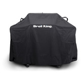 Broil King Gasgrill Crown 440 - BUNDLE schwarz, mit Seitenbrenner, inkl. Gussplatte, Schutzhülle und Grillzange
