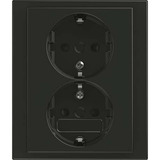 Busch-Jaeger Schutzkontakt-Steckdose Doppelsteckdose Typ 202 EUJB-81 anthrazit, Retail