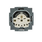 Busch-Jaeger Steckdosen-Einsatz Edelstahl mit Steckanschluss Typ 20 EUC-866, 16 Ampere, 250 Volt edelstahl, Retail