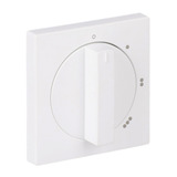 Busch-Jaeger Zentralscheibe für Drehscheibenschalter mit Nullstellung für 3-Stufen-Drehschalter, Abdeckung weiß (matt), Retail