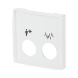 Busch-Jaeger Zentralscheibe studioweiß, Abdeckung weiß, Retail