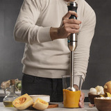 Cecotec Stabmixer Power TitanBlack 1500 XL, mit Zubehörset edelstahl/schwarz, 1.500 Watt, mit Zerkleinerer, Spiralschneider, Kartoffelstampfer, Schneebesen