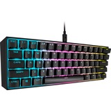 Corsair K65 RGB MINI, Gaming-Tastatur schwarz, DE-Layout, Cherry MX RGB Speed Silver