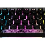 Corsair K65 RGB MINI, Gaming-Tastatur schwarz, DE-Layout, Cherry MX RGB Speed Silver