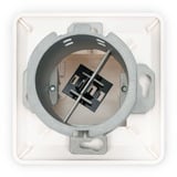 Digitus FTTH Glasfaser Unterputz-Wandanschlussdose, 2 Ports weiß, für SC- und LC-Adapter