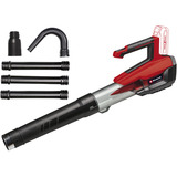 EINHELL Professional Akku-Laubbläser GP-LB 18/200 LI, 18Volt rot/schwarz, 1x Li-Ion-Akku 4,0 Ah Plus, mit Dachrinnen-Reinigungsset