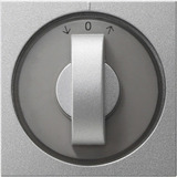 Gira Abdeckung mit Knebel aluminium, Retail